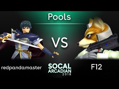 SoCal Arcadian 2018 - redpandamaster (Marth) VS F12 (Fox) - SSBM Pools