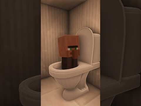 Skibidi Toilet but its Minecraft? (Villager Sounds) #shorts