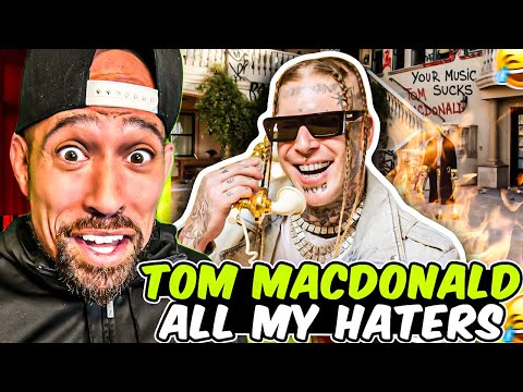Rapper FIRST time REACTION to Tom MacDonald - "All My Haters"!! LMAO he is going BISERK....