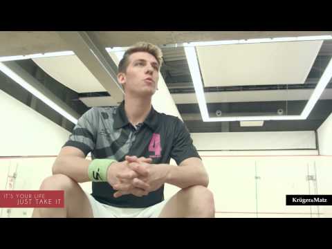 Łukasz Stachowski - gra w squasha - finalista It's your life, just take it