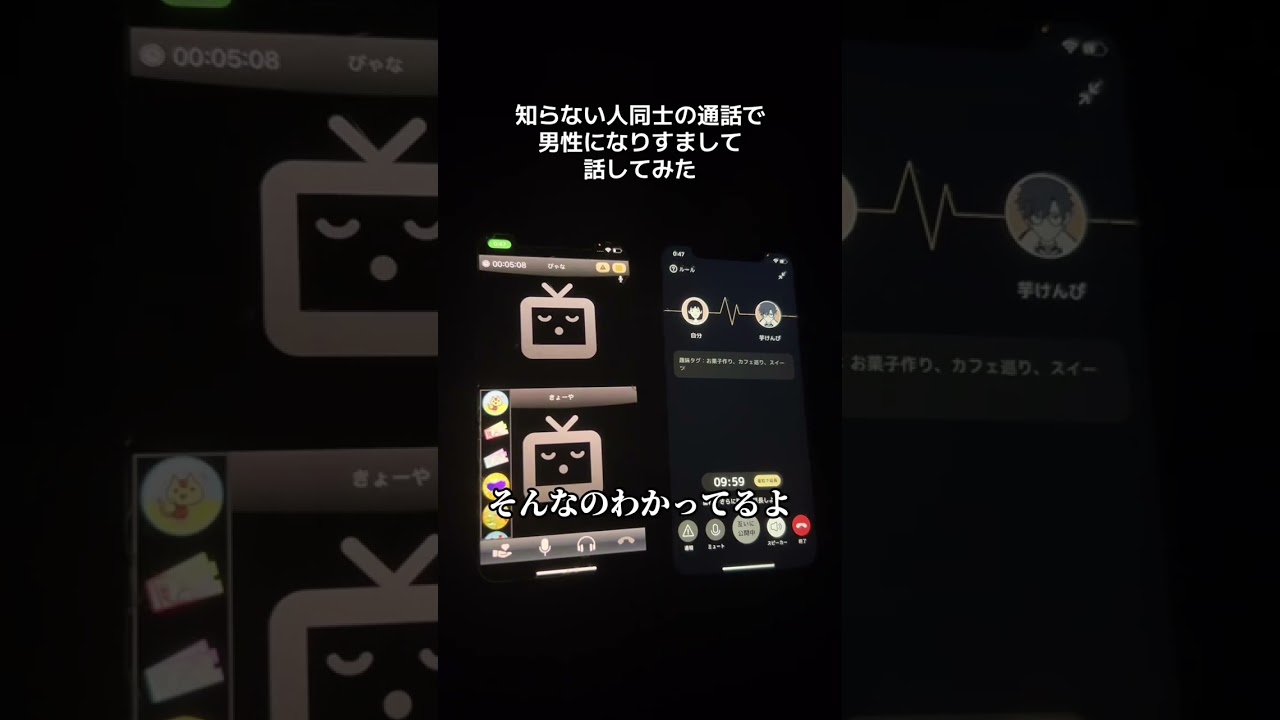 知らない人同士の通話で男性になりすまして話してみた【無限高校生編】#寝落ち #通話 #gravity