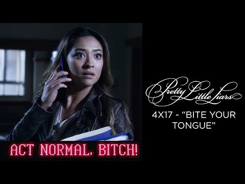 Pretty Little Liars - 'A' Attacks Emily At Rosewood High - "Bite Your Tongue" (4x17)