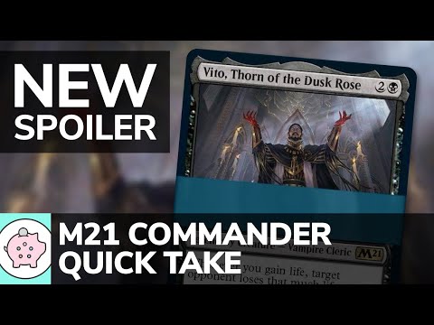 Vito, Thorn of the Dusk Rose | EDH | M21 Spoiler | Magic the Gathering | Commander Quick Take