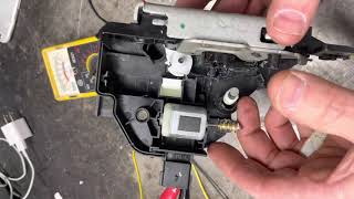 2014 Ford Explorer door ajar fix door latch switch removal and replacement part # bb5a7821813ad