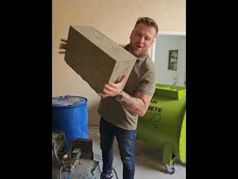 Lightweight concrete with low density