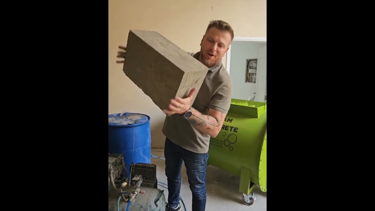 Lightweight concrete with low density