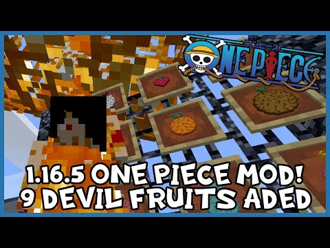 The True Gingershadow - NEW 1.16.5 ONE PIECE, 9 DEVIL FRUITS, HAKI & MORE! Minecraft One Piece Devil Fruit Mod Review