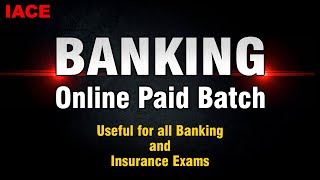 Banking online paid batch | Best online coaching for Banking Exams in English and Telugu | IACE