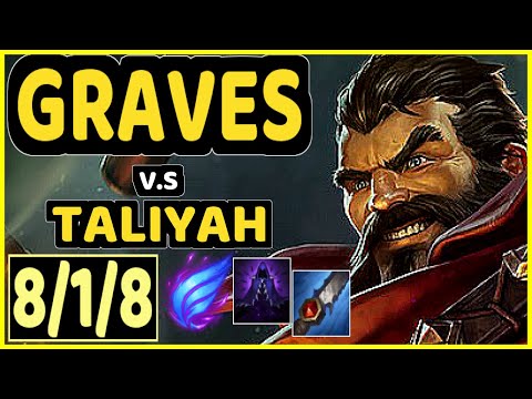 GIDEON (GRAVES) vs TALIYAH - 8/1/8 KDA JUNGLE CHALLENGER GAMEPLAY - KR