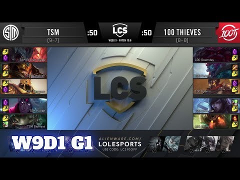 TSM vs 100 Thieves | Week 9 Day 1 S10 LCS Spring 2020 | TSM vs 100 W9D1