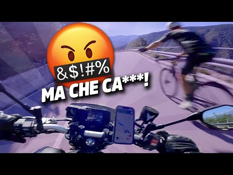 I (ALMOST) KNOCKED OUT A CYCLIST 🤬 (MOTORCYCLE VS CYCLIST)