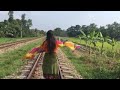 Romantic Village Girl Walk On Rail Line Desi Hot Girl Ass