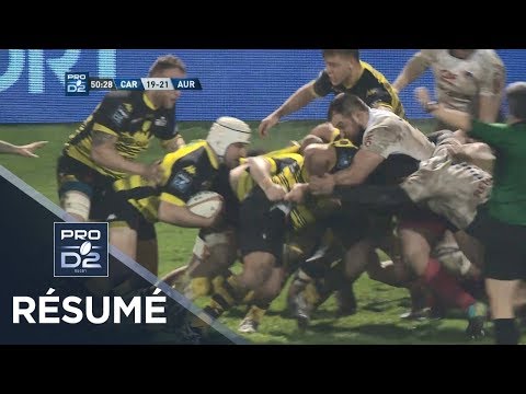 PRO D2 - Résumé Carcassonne-Aurillac: 39-35 - J16 - Saison 2018/2019