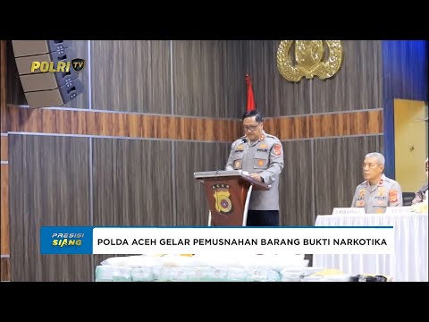 POLDA ACEH GELAR PRESS RELEASE PEMUSNAHAN BARANG BUKTI NARKOTIKA