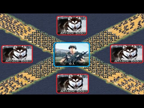 Can Gi's defend the President - vs Dogs - Same Cost - Red Alert 2