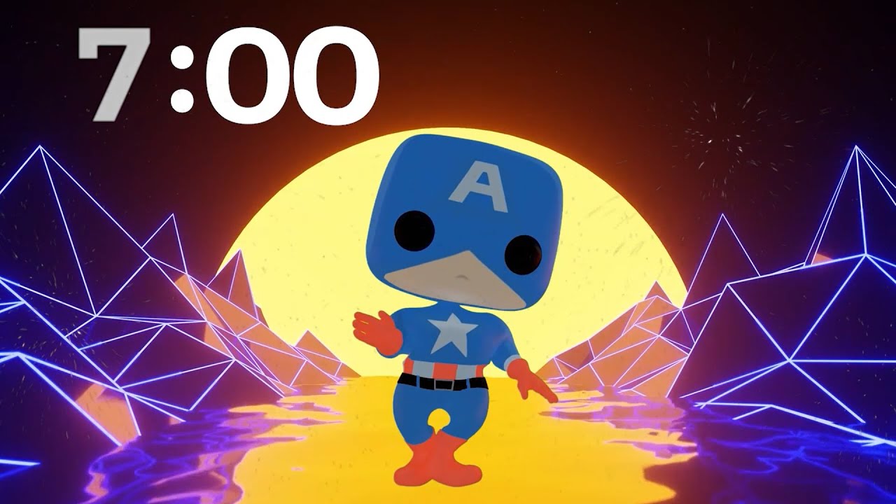 7 Minute Countdown Timer - Hero Dance