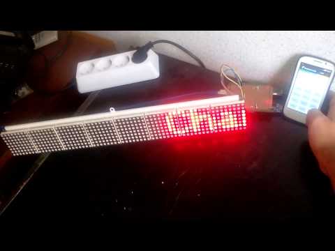 Max7219 Bluetooth display using Arduino +