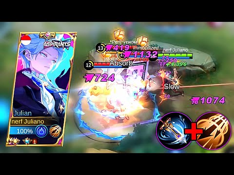 JULIAN USERS, YOU MUST TRY THIS NEW JULIAN BEST SPELL AND UNKILLABLE BUILD!!🔥 | MLBB