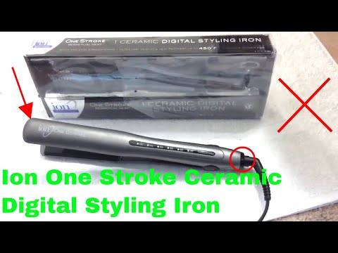 ✅  How To Use Ion One Stroke Ceramic Digital Styling Iron Review