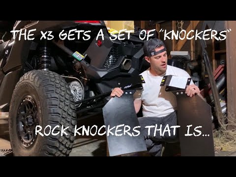 THE X3 GETS A SET OF “KNOCKERS” ROCK KNOCKER TRAILING ARM GUARDS INSTALL ON CAN AM X3