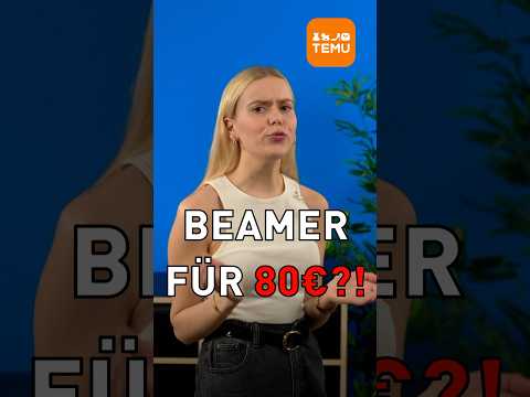 Kann ein 80€ Beamer funktionieren? 🤔 #shorts #beamer #temu #temu #techreview