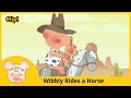 Wibbly Pig Wibbly Rides Horse As Cowboy