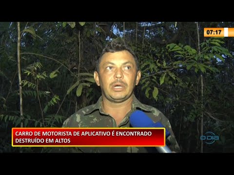 Carro de motorista de aplicativo é roubado e encontrado destruído na zona rural 19 02 2021