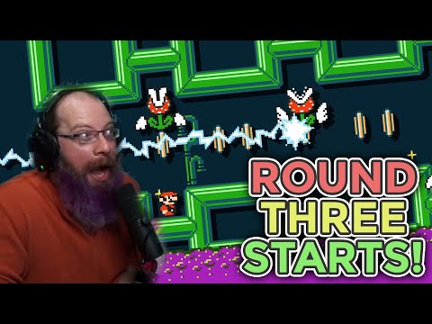 ROUND THREE STARTS | Super Mario Maker 2 - Expert No Skip Challenge For 1000 Clears [1]