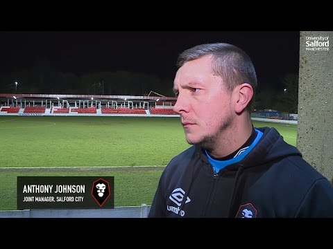 Salford City 1-1 Chorley - Anthony Johnson post-match interview