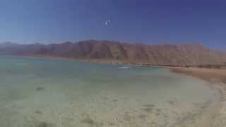 preview picture of video 'Kitesurfing in Dahab Blue Lagoon'