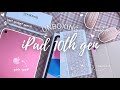 unboxing iPad 10th gen (pink)🎀 goojodoq accessories + headphones | ipad aesthetic setup