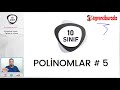 10. Sınıf  Matematik Dersi  Polinomlar 10.sınıf matematik yeni müfredat polinomlar 5 dersimizde polinomlarda işlemleri anlattık. Polinomlarda toplama , polinomlarda ... konu anlatım videosunu izle