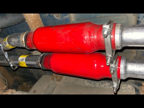 Cherry Bomb glass packs true dual - 2003 Chevy Silverado 5.3L