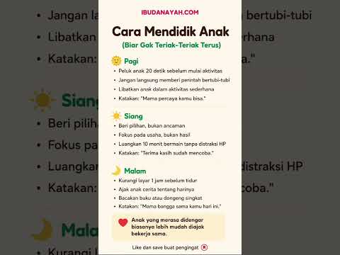 Cara Mendidik Anak Tanpa Teriak-Teriak Cukup Lakukan Ini #ibudanayah