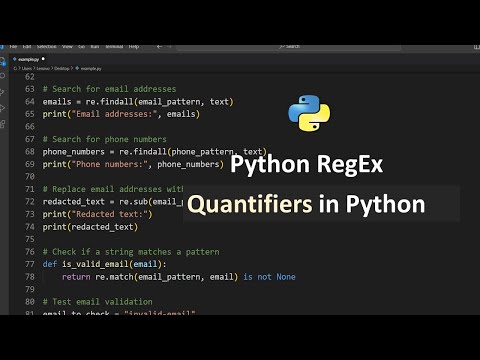 Regex In Python Quantifiers In Python Regex Python Tutorial For Beginners In Hindi