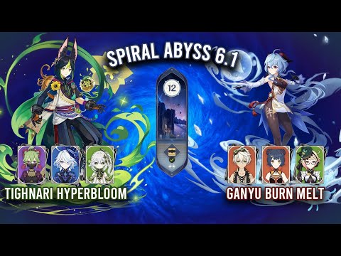 NEW Spiral Abyss 6.1 - C3 Tighnari Hyperbloom & C1 Ganyu Burn Melt | Genshin Impact