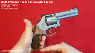 Video: Smith & Wesson 686 Security Special 357 Mag 3 tum 6rd