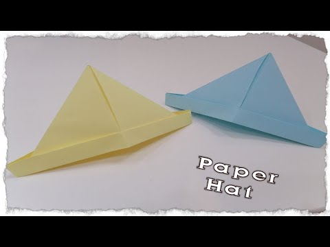 easy paper hat | How to make a paper hat | Oigami hat