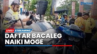 LIVE: Wabup Sumedang Turut Antarkan Kader Golkar Sumedang Daftar Bacaleg ke KPU Naiki Moge