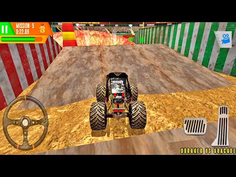Monster Truck Arena Driver - Stunts Car Driving - Level 1 to 5 - Best Android Gameplay
