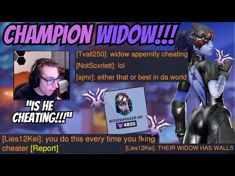 CHEATING in CHAMPION With WIDOWMAKER!?!?! (Overwatch 2 Montage)