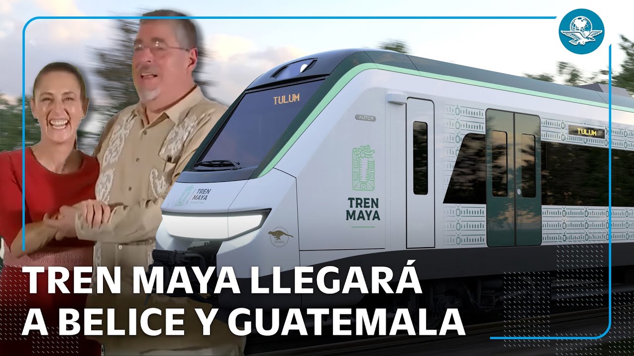 Sheinbaum y Arévalo acuerdan ampliación del Tren Maya a Guatemala y Belice