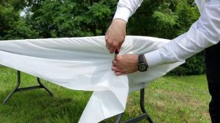 How to stop your table cloth from fyling away in the wind by BundlPak
