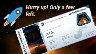 How to get your ticket to Mars.👽