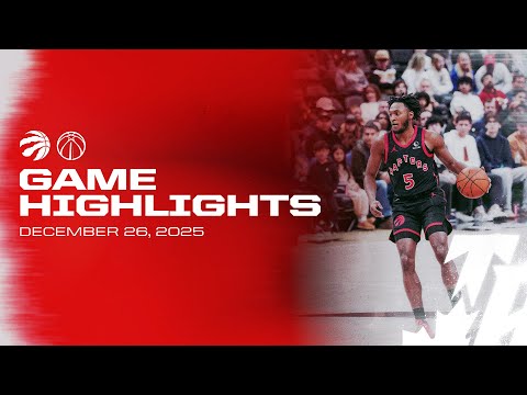 Raptors vs. Wizards Game Highlights | December 26, 2025
