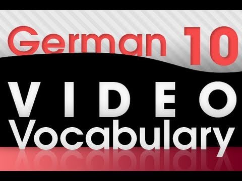 Learn German Video Vocabulary 1