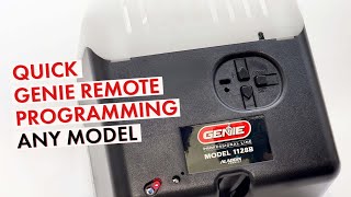 How to Program A Genie Remote to your Garage Door Opener