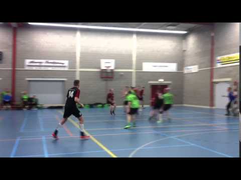 Olympia - Westlandia (41-19): doelpunt Frank Loeffen