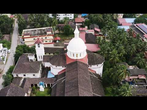 Aerial View of Rosario Cathedral, Mangalore | Stunning Drone Footage