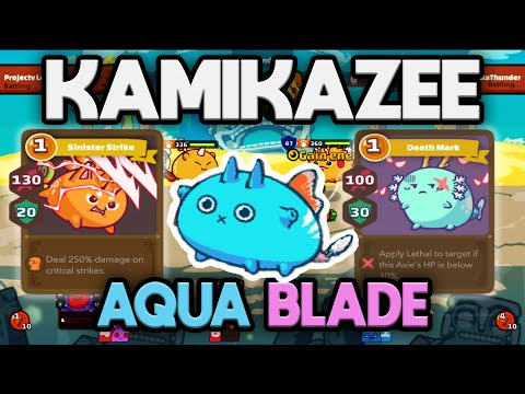 Top rank Axie kiss dual blade Aqua build - Axie infinity